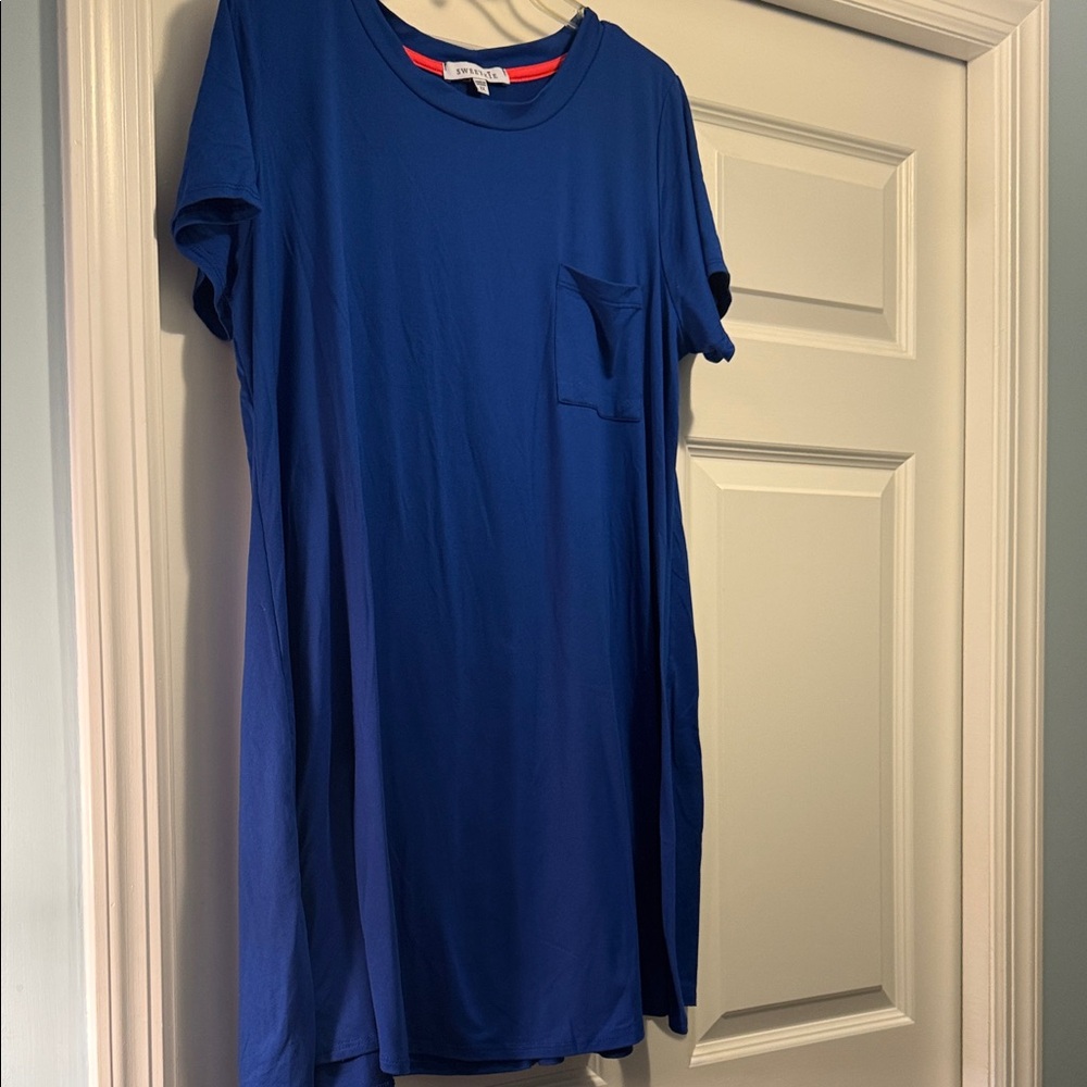 Sweetkie Blue Tee Dress Size 2X.